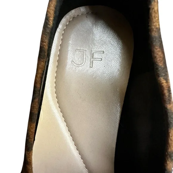 JustFab Leopard Chunky Loafers Vegan Leather Danika Women’s Shoes Sz 8 - Picture 5 of 7